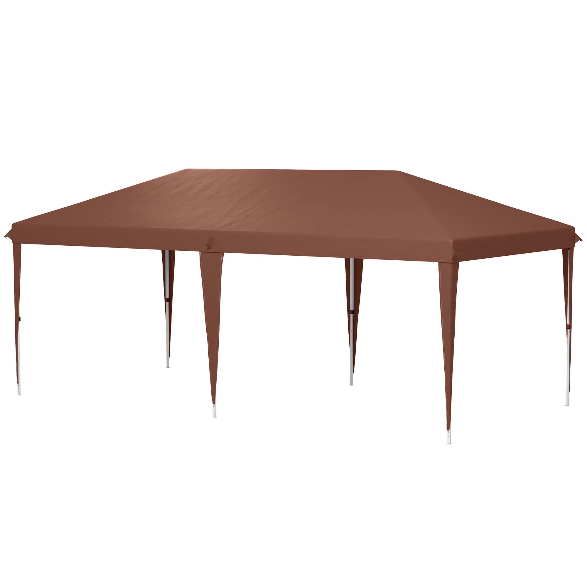 Tente café 6x3 m pliante avec 3 hauteurs et structure acier anti-UV, abri design sobre pour événement pratique et robuste - Image 2