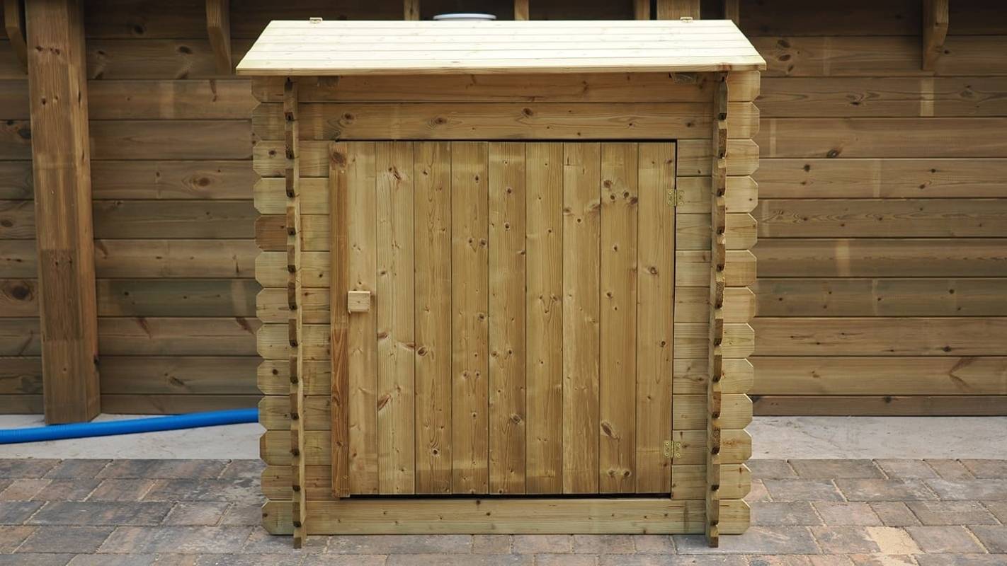 Altanka - Piscine de jardin en bois - 6,53x4,41 x H.1,42 m - avec filtration et coffre de filtration - BAS552OSP+SZA6 - Image 6