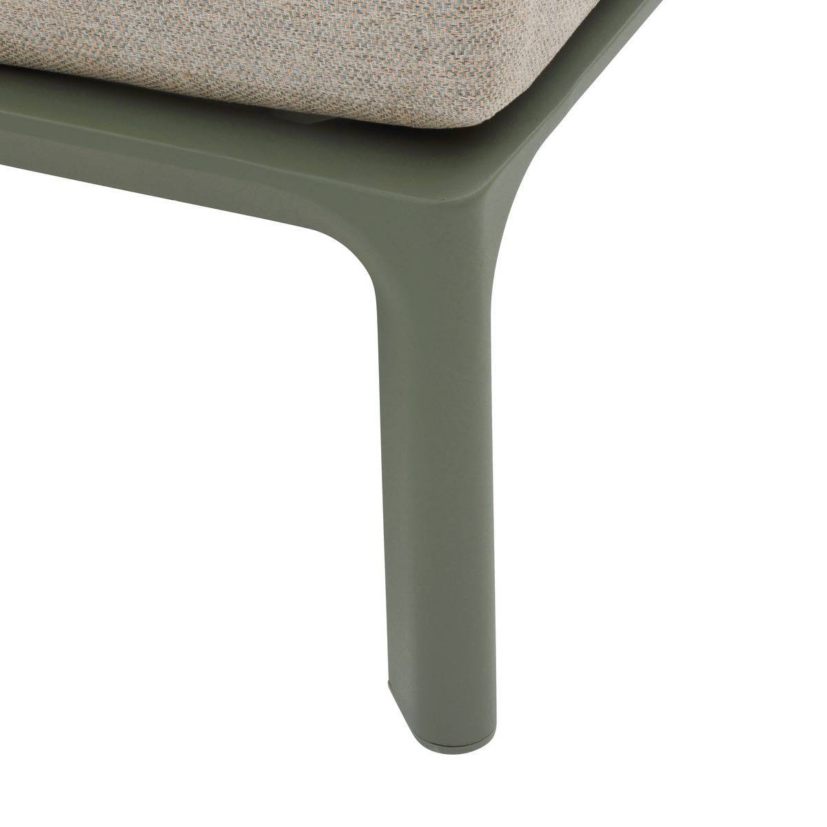 Hesperide - Salon de jardin "Dilors" vert laurier 6 places en aluminium et polyester Hespéride - Image 4