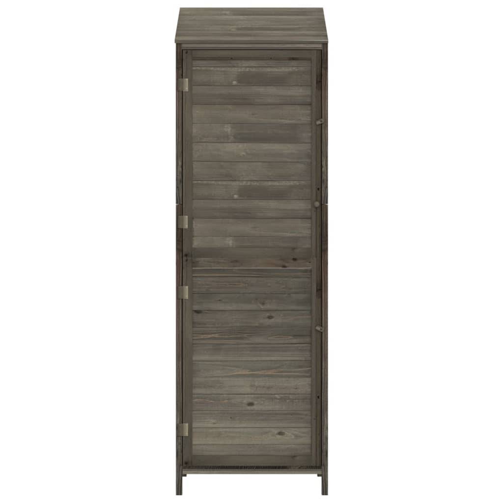 Helloshop26 - Remise de jardin 55 x 52 x 174,5 cm bois de sapin solide anthracite - Image 2