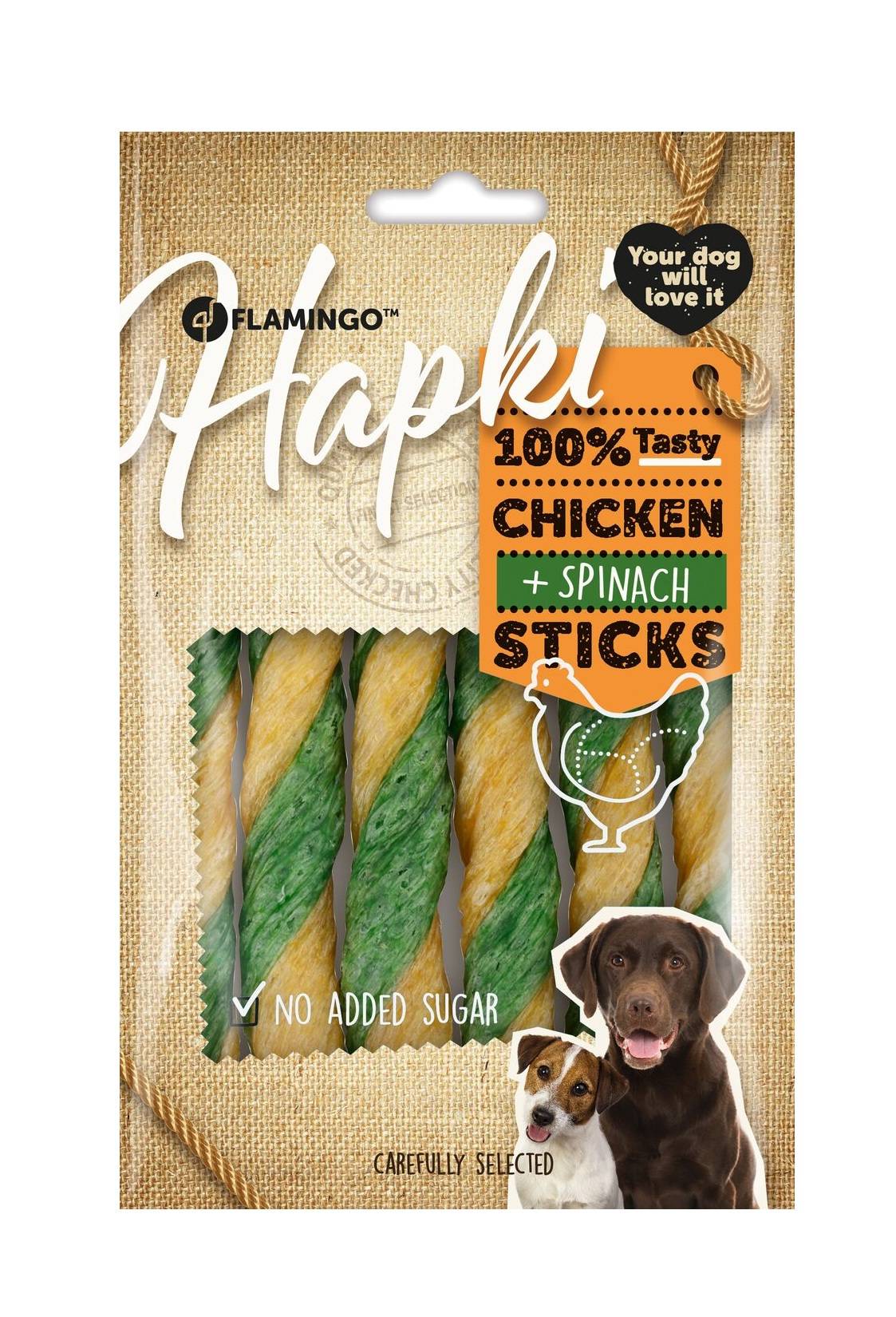 Friandise bâton poulet & épinards pour chien 85g - Image 2