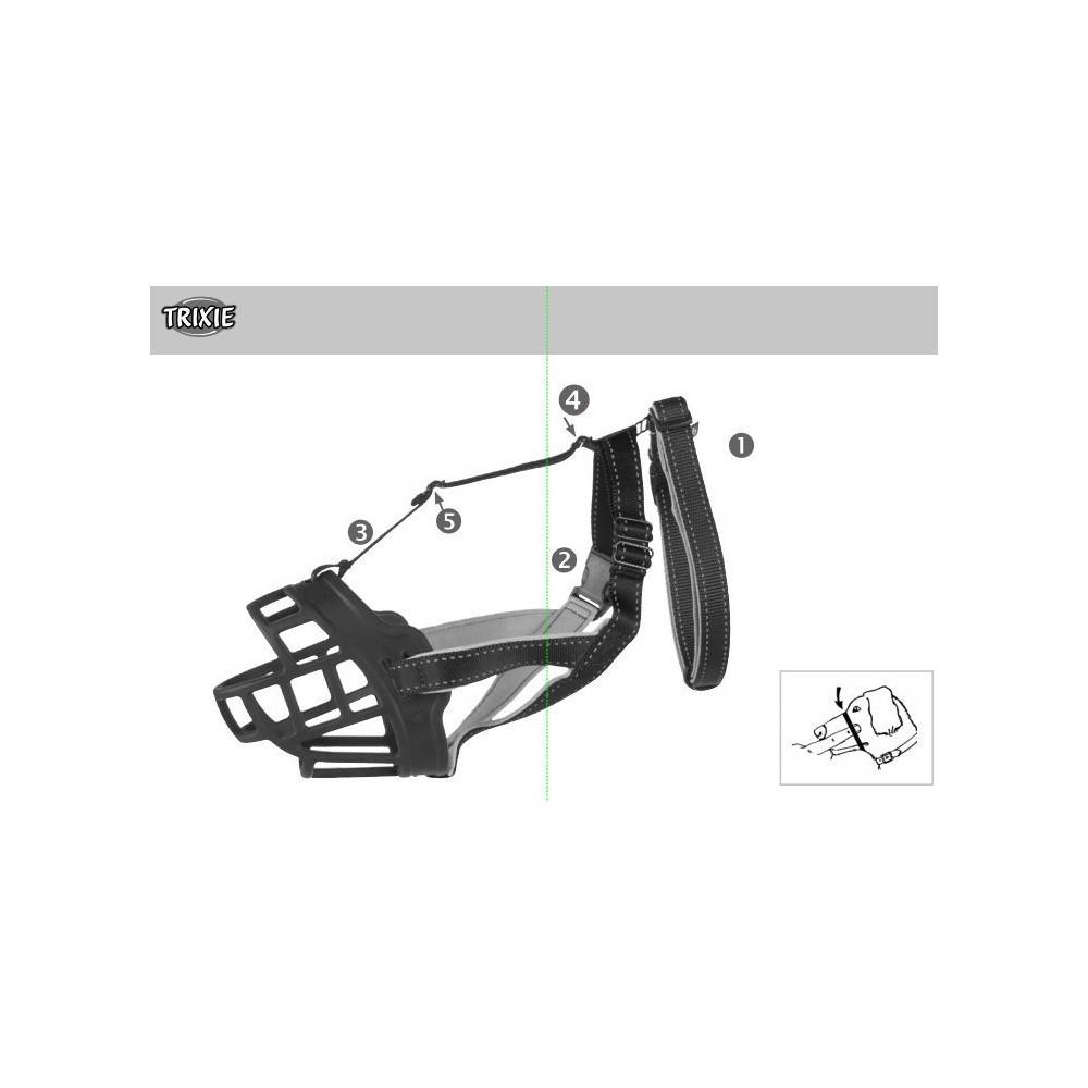 Trixie - Trixie - Muselière Muzzle Flex, en silicone Taille: S pour chien type Jack Russell Terrier. - Image 6