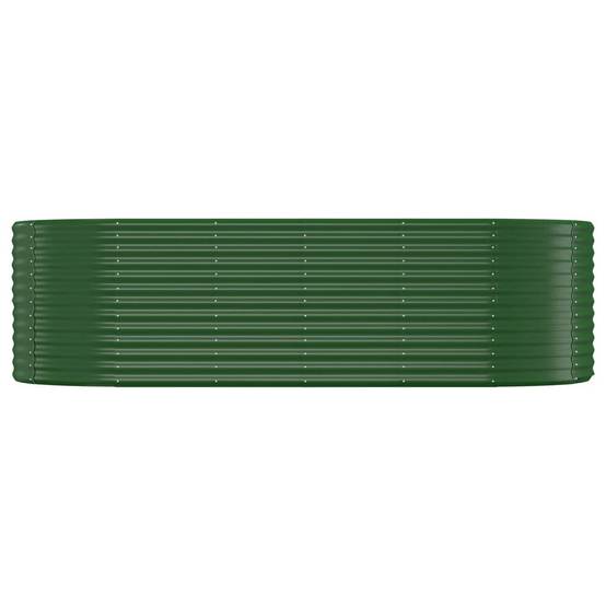 Jardinière | Lit surélevé de jardin Acier galvanisé 249x100x68cm Vert - Image 3