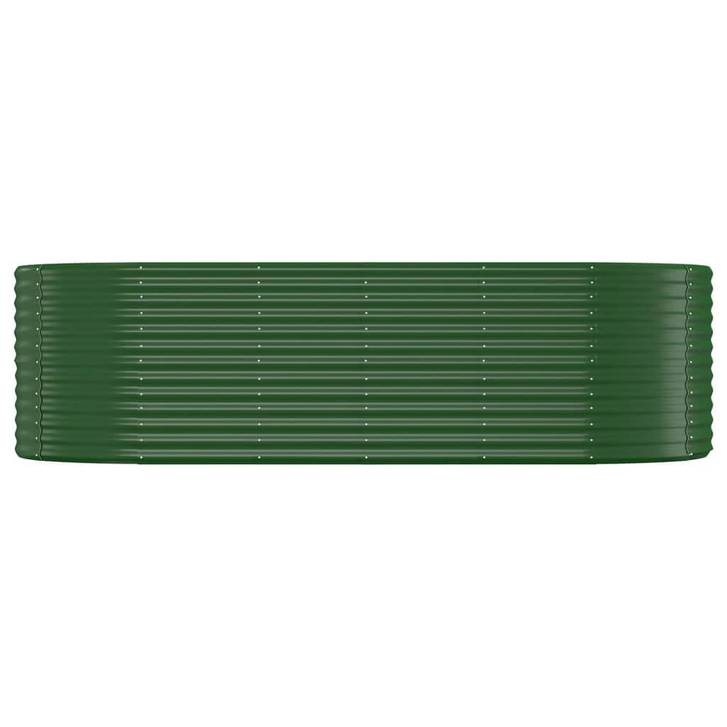 Jardinière | Lit surélevé de jardin Acier galvanisé 249x100x68cm Vert - Image 3