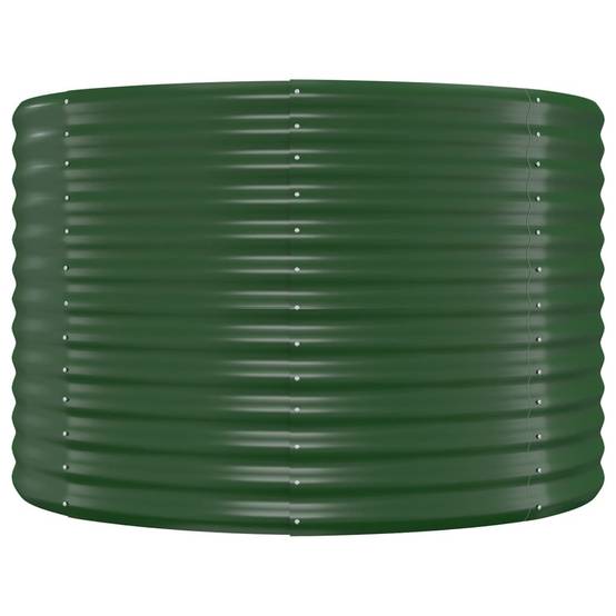 Jardinière | Lit surélevé de jardin Acier galvanisé 249x100x68cm Vert - Image 4