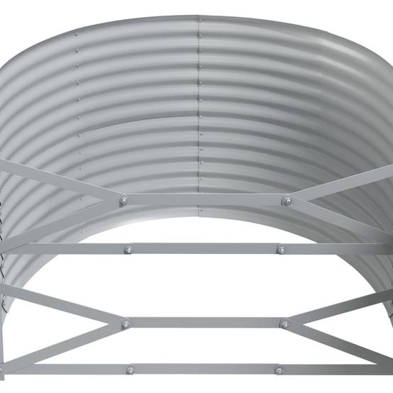 Jardinière | Lit surélevé de jardin Acier galvanisé 249x100x68cm Vert - Image 5
