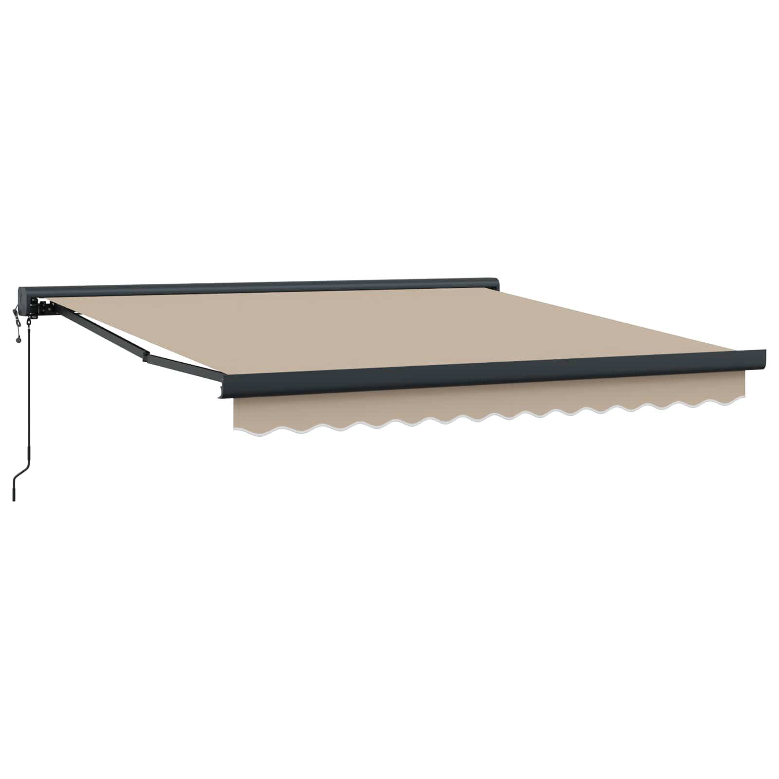 PANGIVO - Auvent rétractable beige 350 x 250 x 165 cm polyester et aluminium - PANGIVO - Image 2
