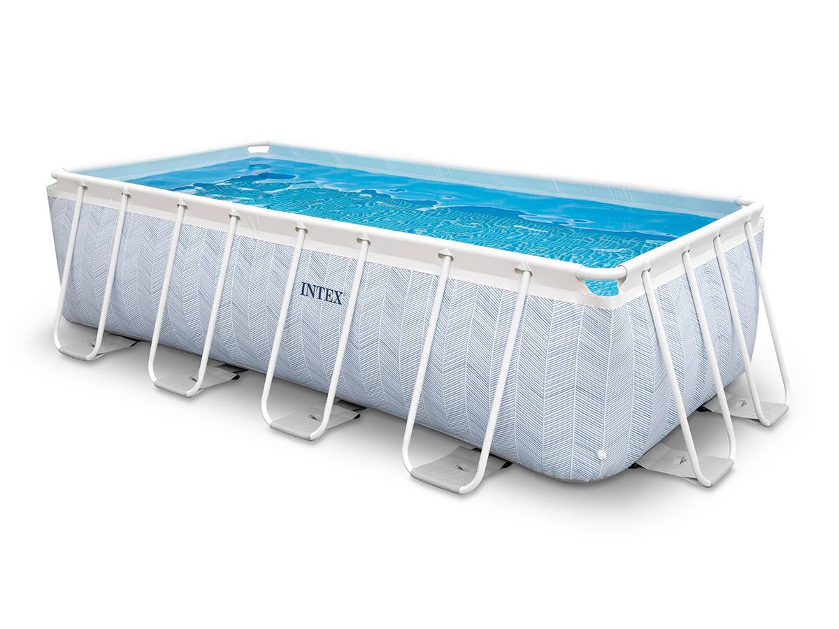 Piscine tubulaire Chevron rectangulaire 4,00 x 2,00 x 1,00 m - Intex - Image 1