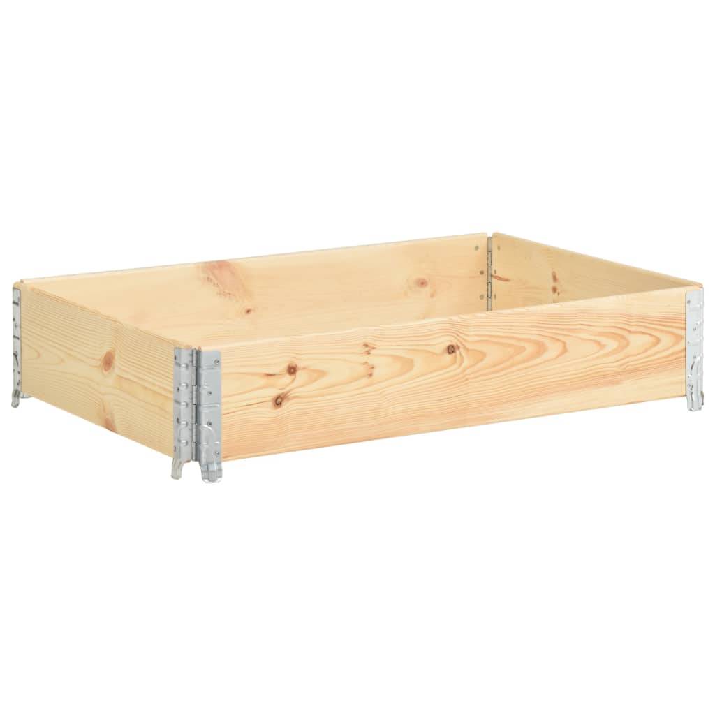 Jardinière surélevée 50 x 100 cm bois de pin solide - Image 1