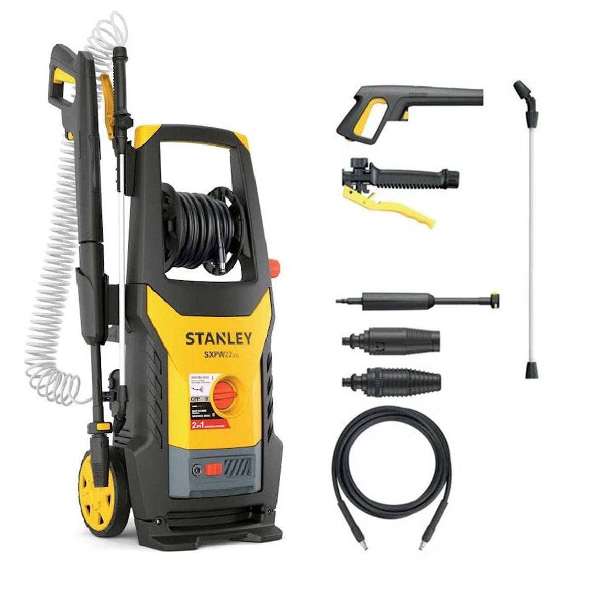 stanley - Nettoyeur haute pression 2200W 160 Bar 460 L/h 2en1 Fonction lavage et Pulvérisateur Stanley - Image 1
