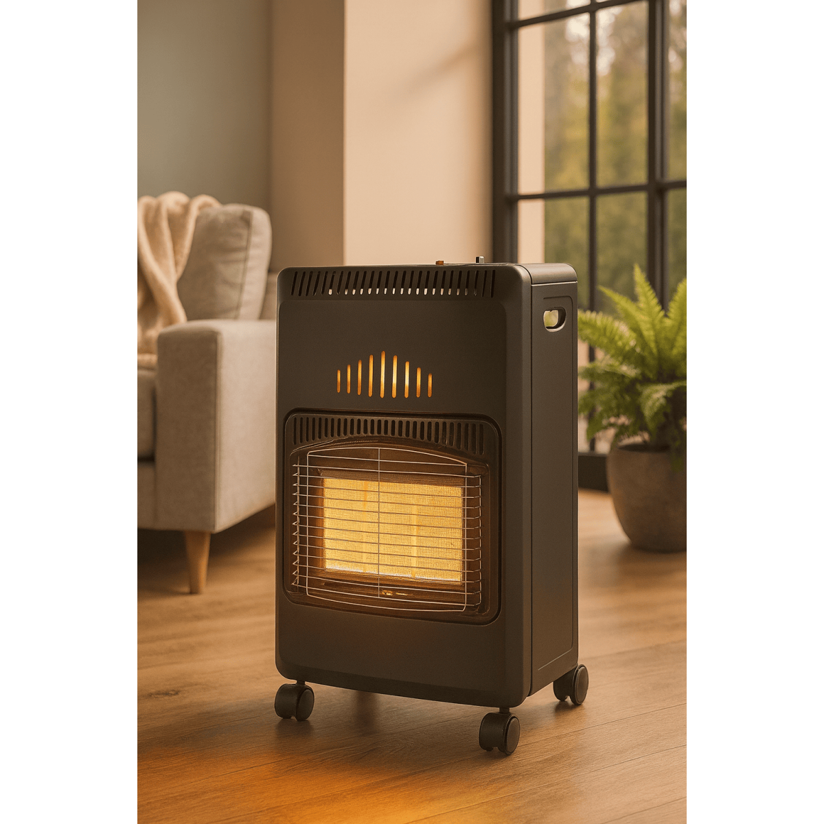 Chauffage à gaz 4200W pliable - 3 puissances de chauffe - Jusqu'à 40m2- Poele à gaz Mobile  - Brûleur céramique Infrarouge - Image 9