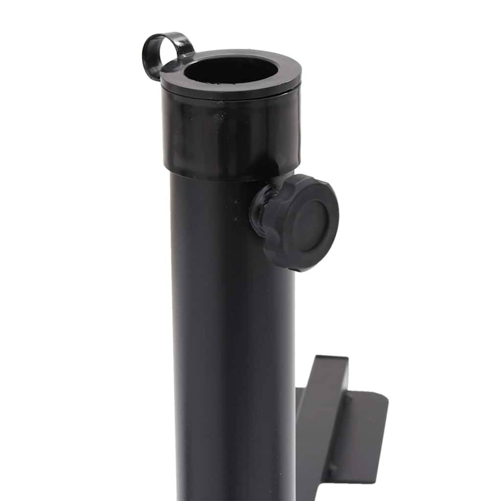 Ensemble de 5 pcs bases de parasols - accessoire parasol granit et acier - MEUBLE PRO - Image 9