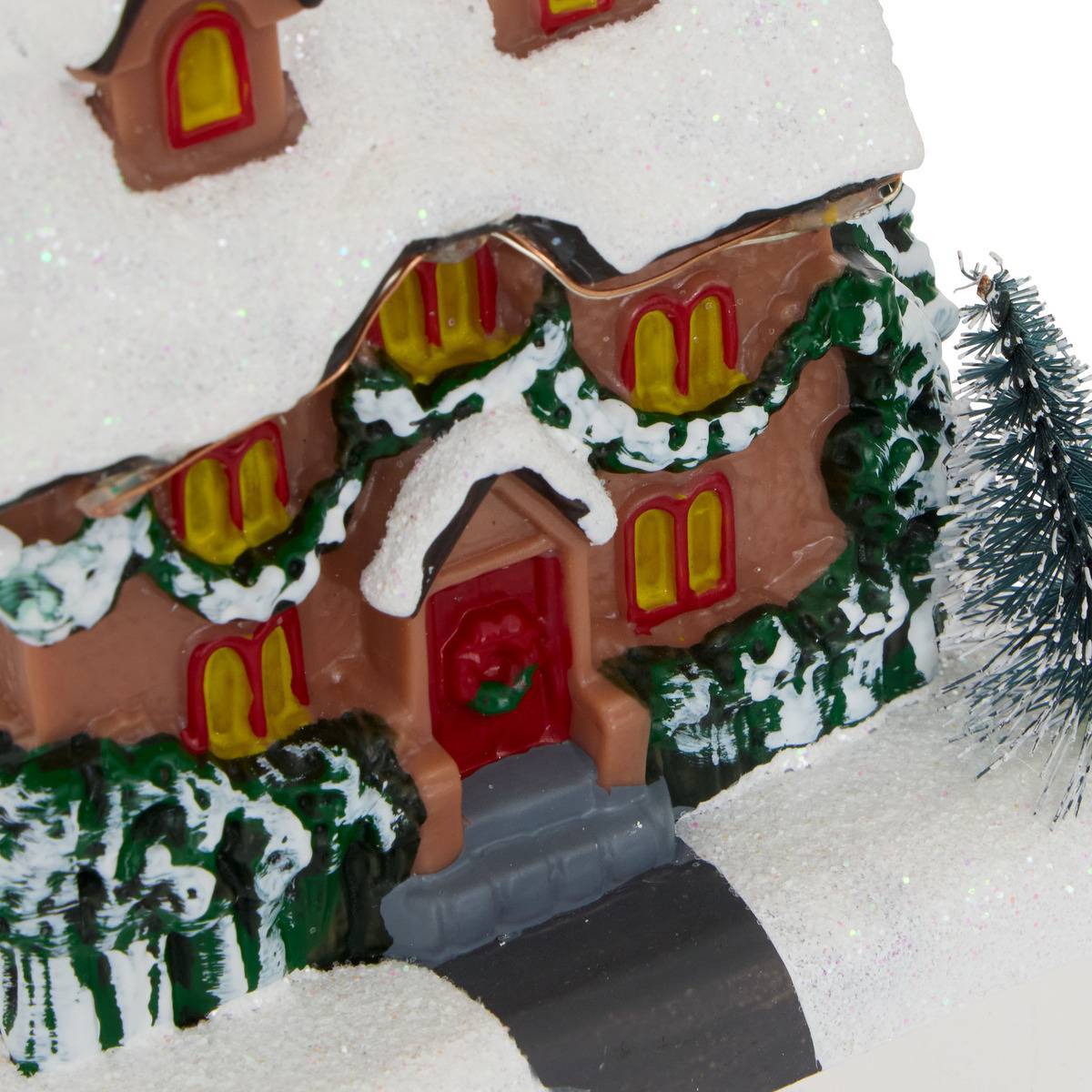 Feeric Christmas - Village de Noël lumineux petite maison 3 LED à piles 3 modèles assortis - Feeric Lights & Christmas - Image 4