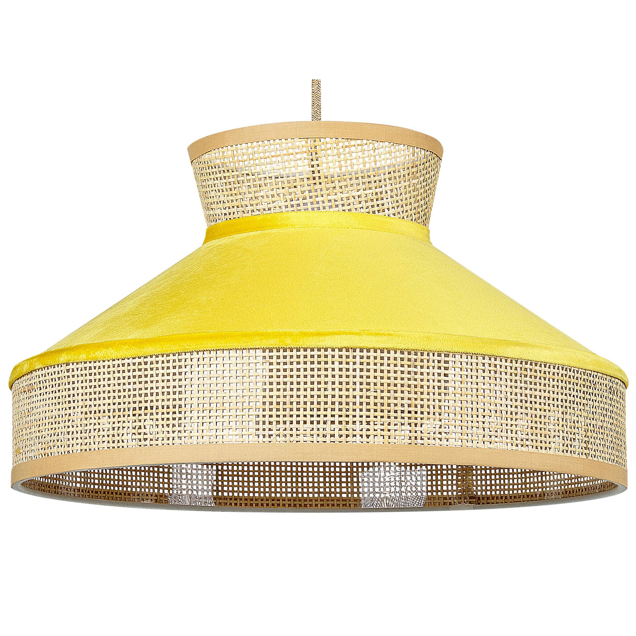 Beliani - Lampe suspension Rotin Moutarde BATALI - Beliani - Image 2