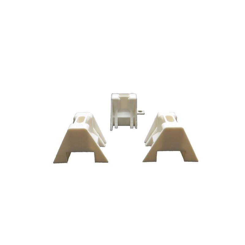100 cales de fixation pour plaque bac acier 1045, polycarbonate et polyester - Coloris - Blanc