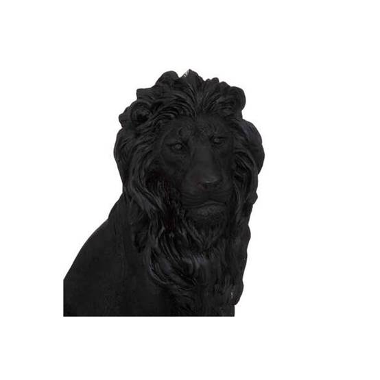 Statuette Déco "Lion en Résine" 51cm Noir - Image 2