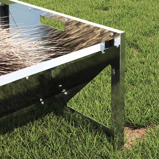 Mangeoire Auge Galvanisée 10kg Résistante Intempéries Argent - ComfortXL Outdoor Living - Image 4