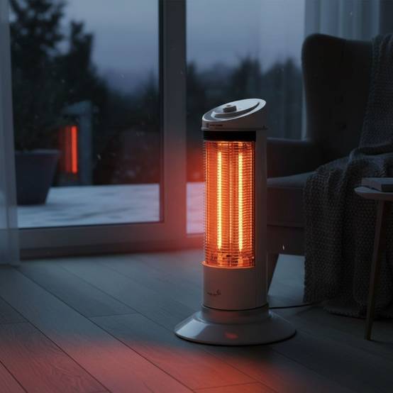 Chauffage d'appoint électrique 1200W Chaleur immédiate Oscillant Surface 25 m² PLEIN AIR - Image 8