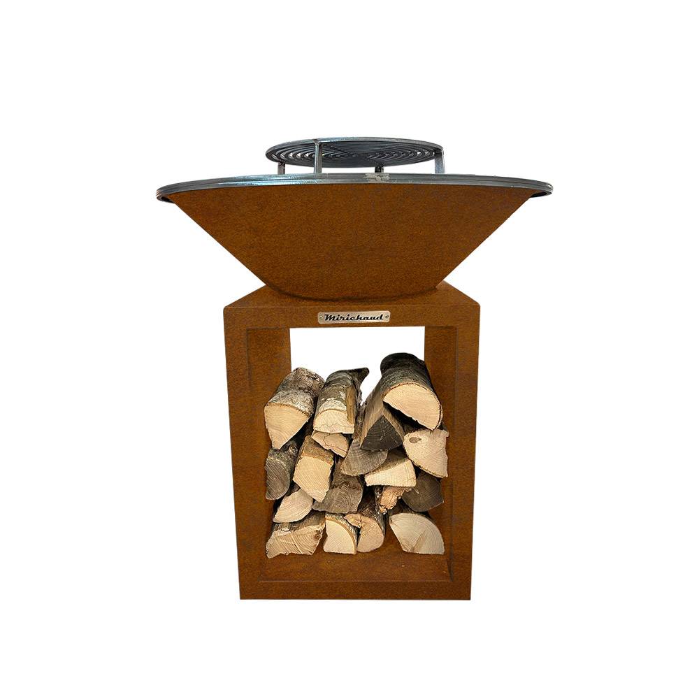 BRASERO COULEUR CORTEN diamètre 95cm - Image 1