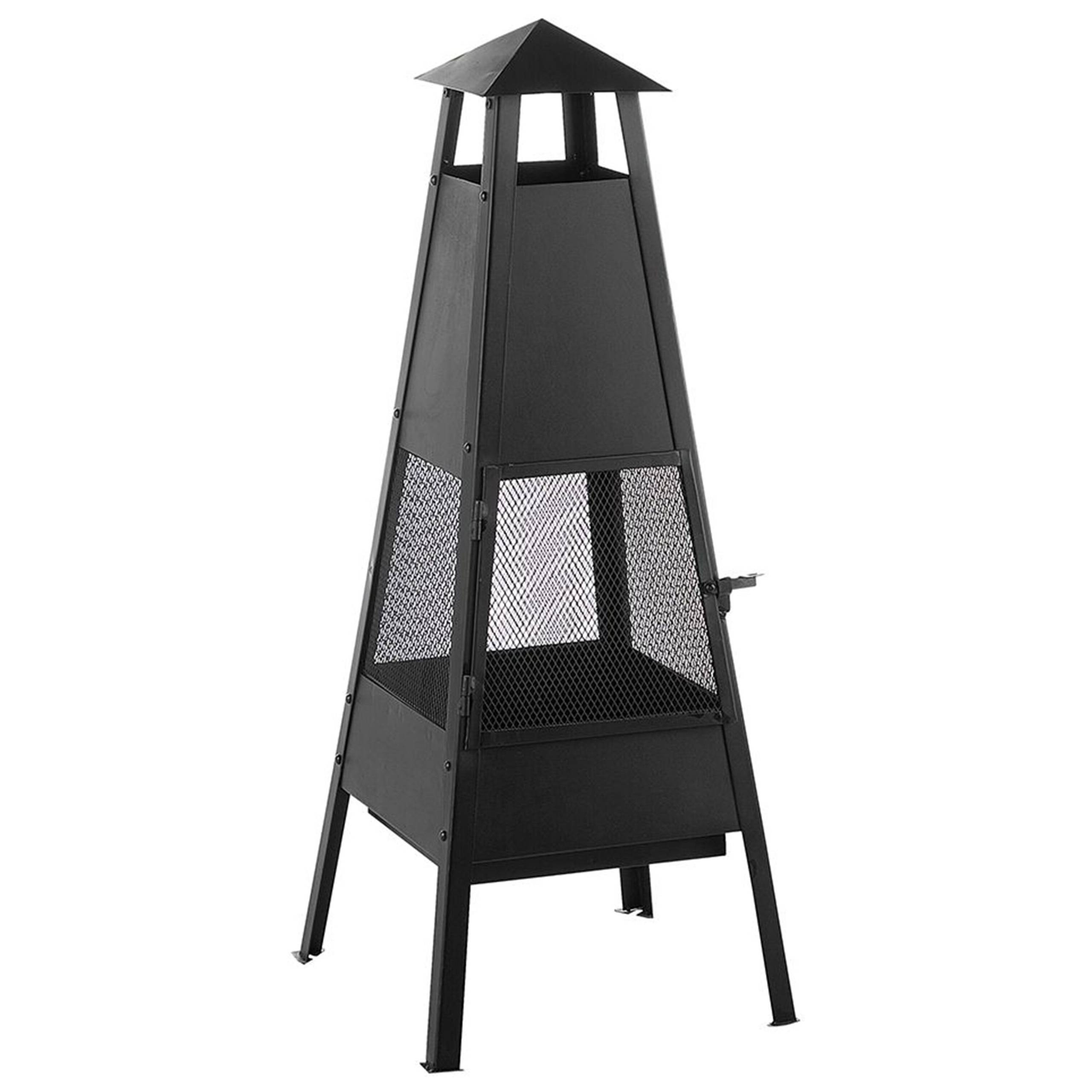 Beliani - Braséro en bois Acier Noir YASUR - Beliani - Image 2