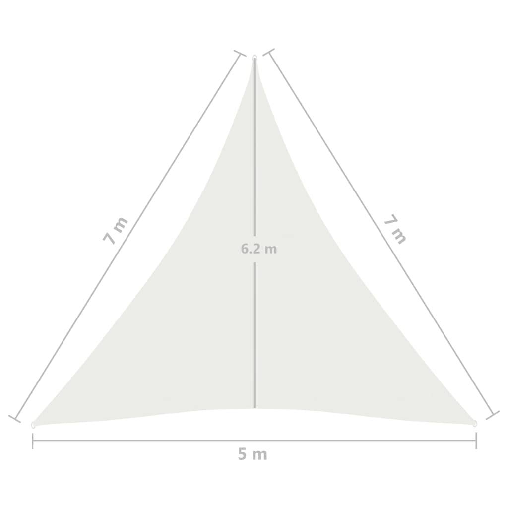 Helloshop26 - Voile d'ombrage 160 g/m² blanc 5 x 7 x 7 m PEHD - Image 6