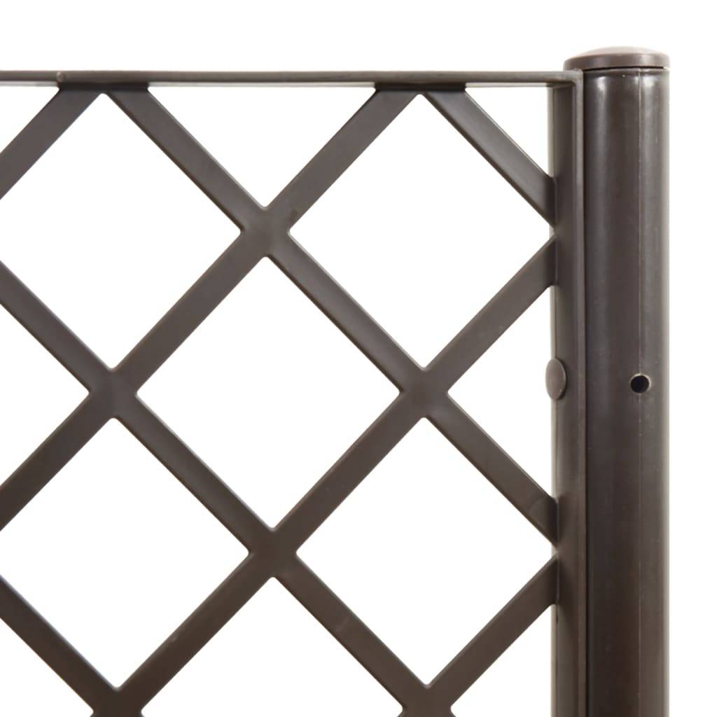 ComfortXL - Grand Carré Potager avec Treillis Modulable XXL pour Jardin Extérieur 160x160x140 cm Marron - ComfortXL Outdoor Living - Image 8