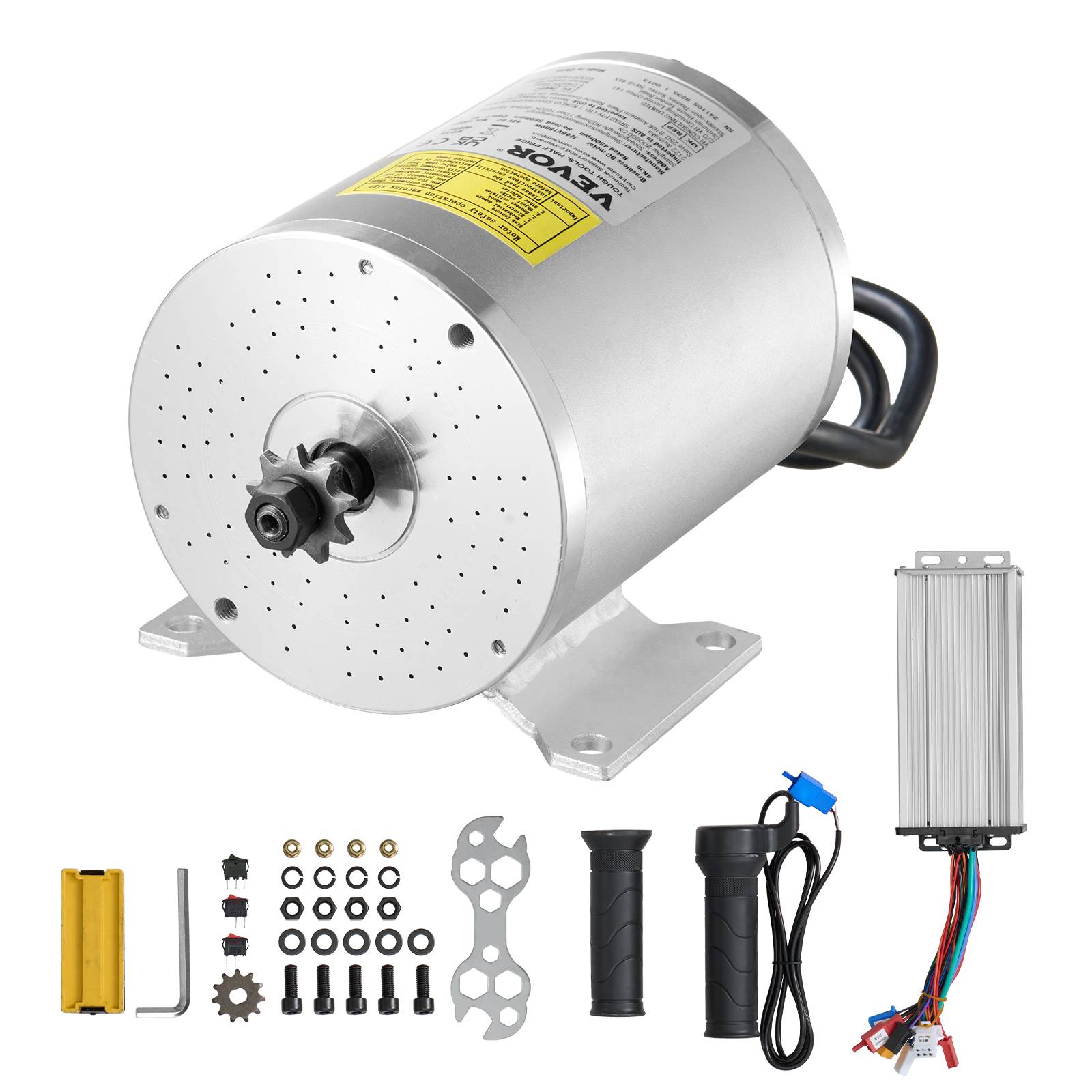 VEVOR Kit moteur électrique sans balais 1800 W, 48 V 4500 tr/min. Contrôleur, kart. - Image 1