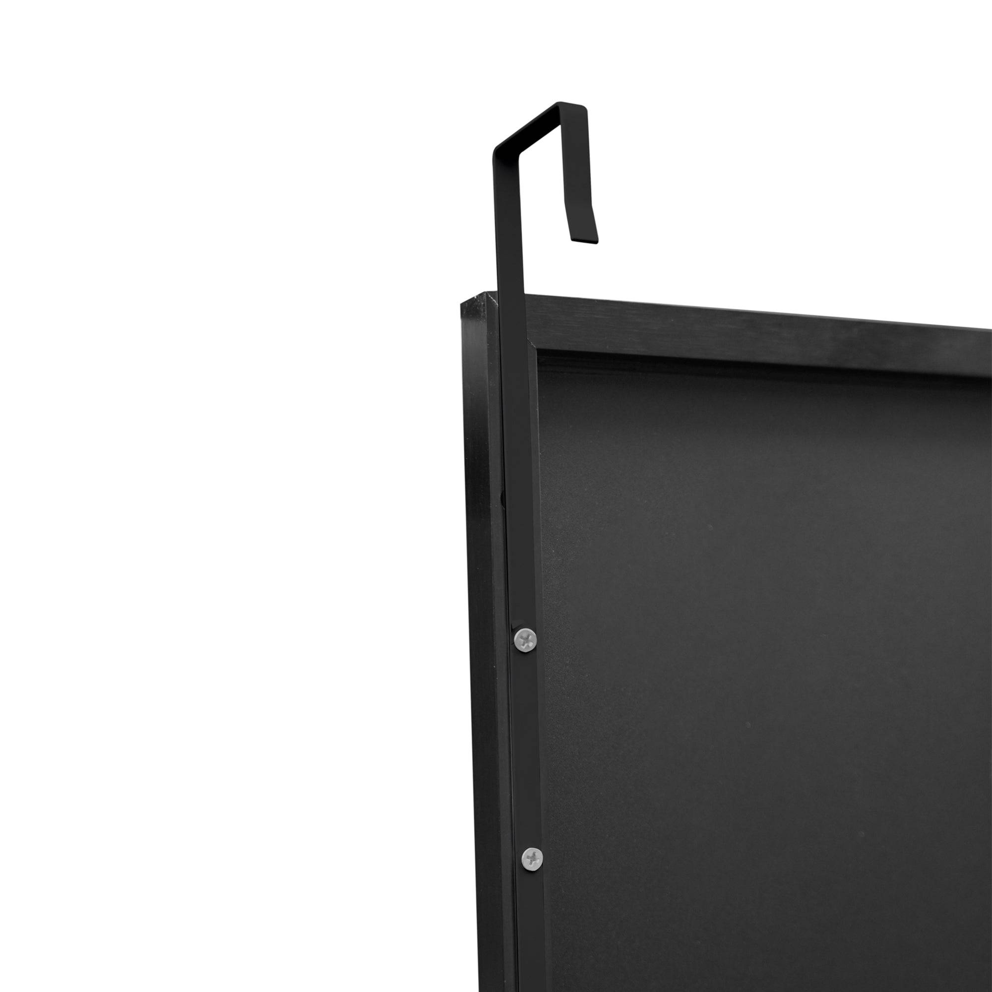 Miroir décoration moderne design de porte 120 x 37 x 2 cm noir - Image 5