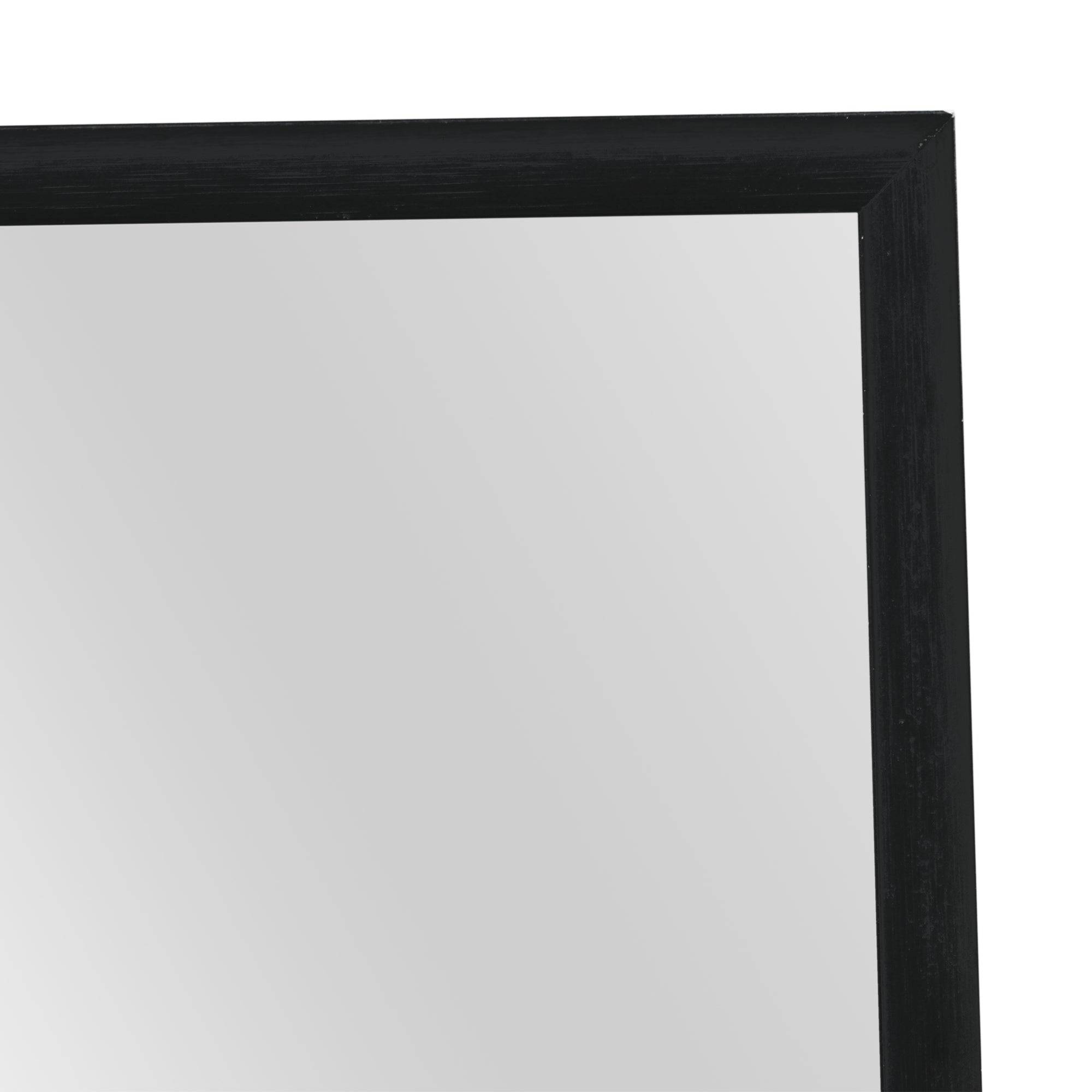 Miroir décoration moderne design de porte 120 x 37 x 2 cm noir - Image 4