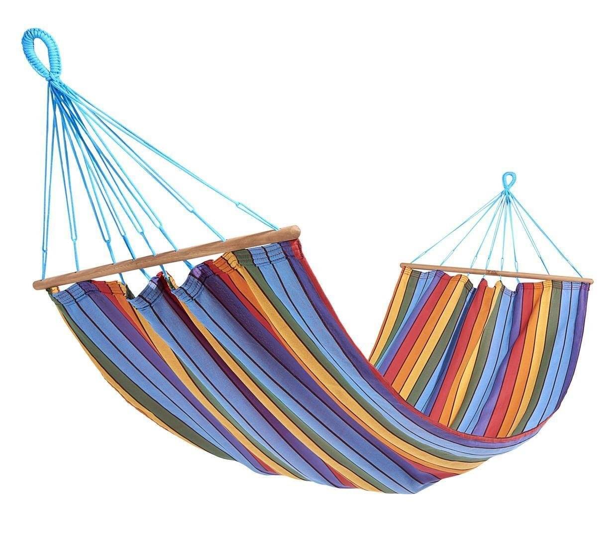 Jobek - Hamac KOLOR 300x100 cm en Polypropylène Multicolore certifié FSC 100% JOBEK - Image 1