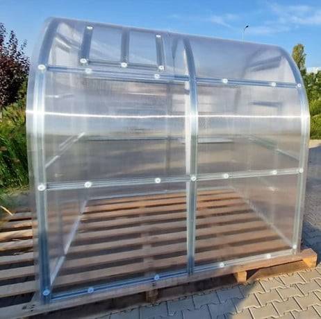 Serre KLASIKA SLIM 2 x 6 m (12 m²) , 6 mm avec revêtement en polycarbonate - Image 8
