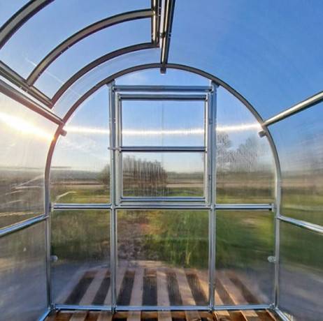 Serre KLASIKA SLIM 2 x 6 m (12 m²) , 6 mm avec revêtement en polycarbonate - Image 10