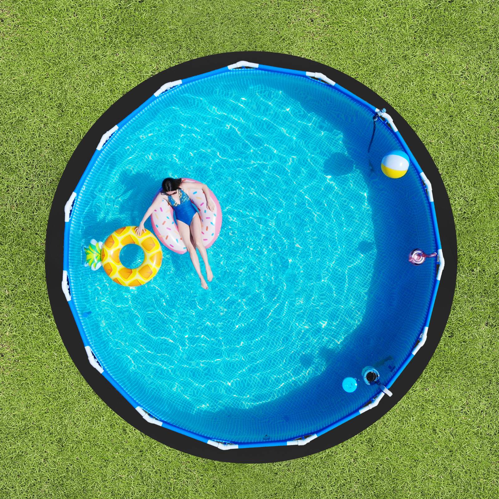 Vevor - VEVOR Tapis de Sol pour Piscine Hors Sol Rond 456 cm pour Éviter Perforations - Image 8