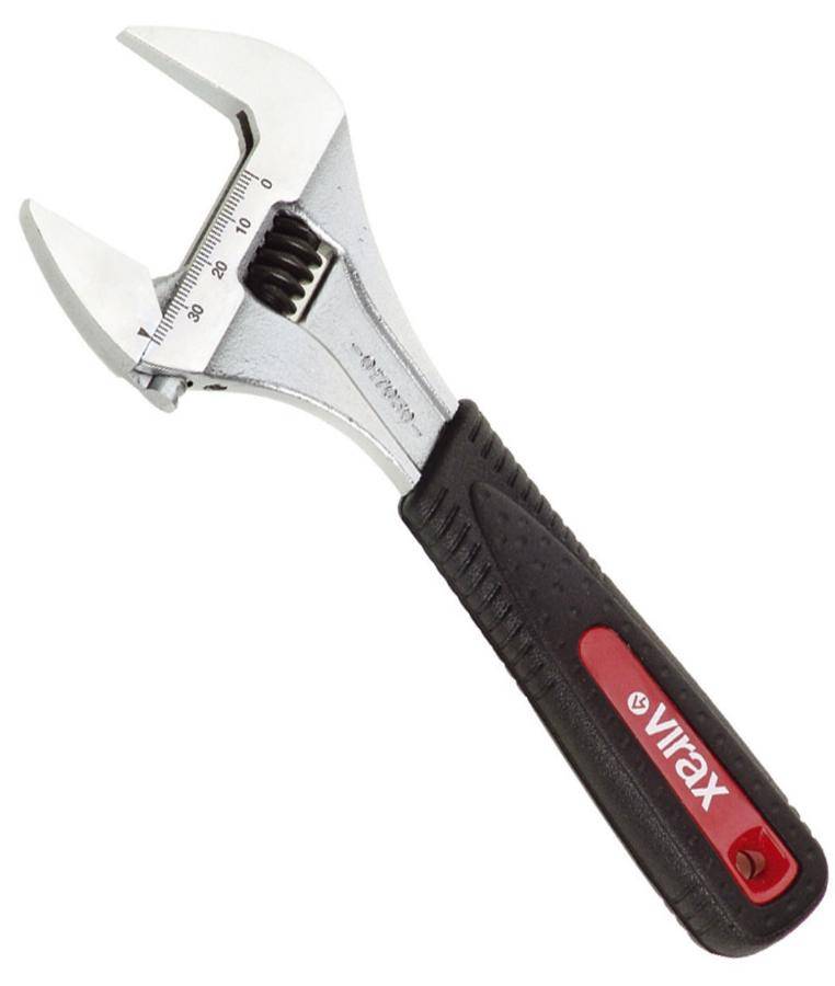 Clé à molette ouverture extra-large 34 mm VIRAX 175 mm - 017045 - Image 1