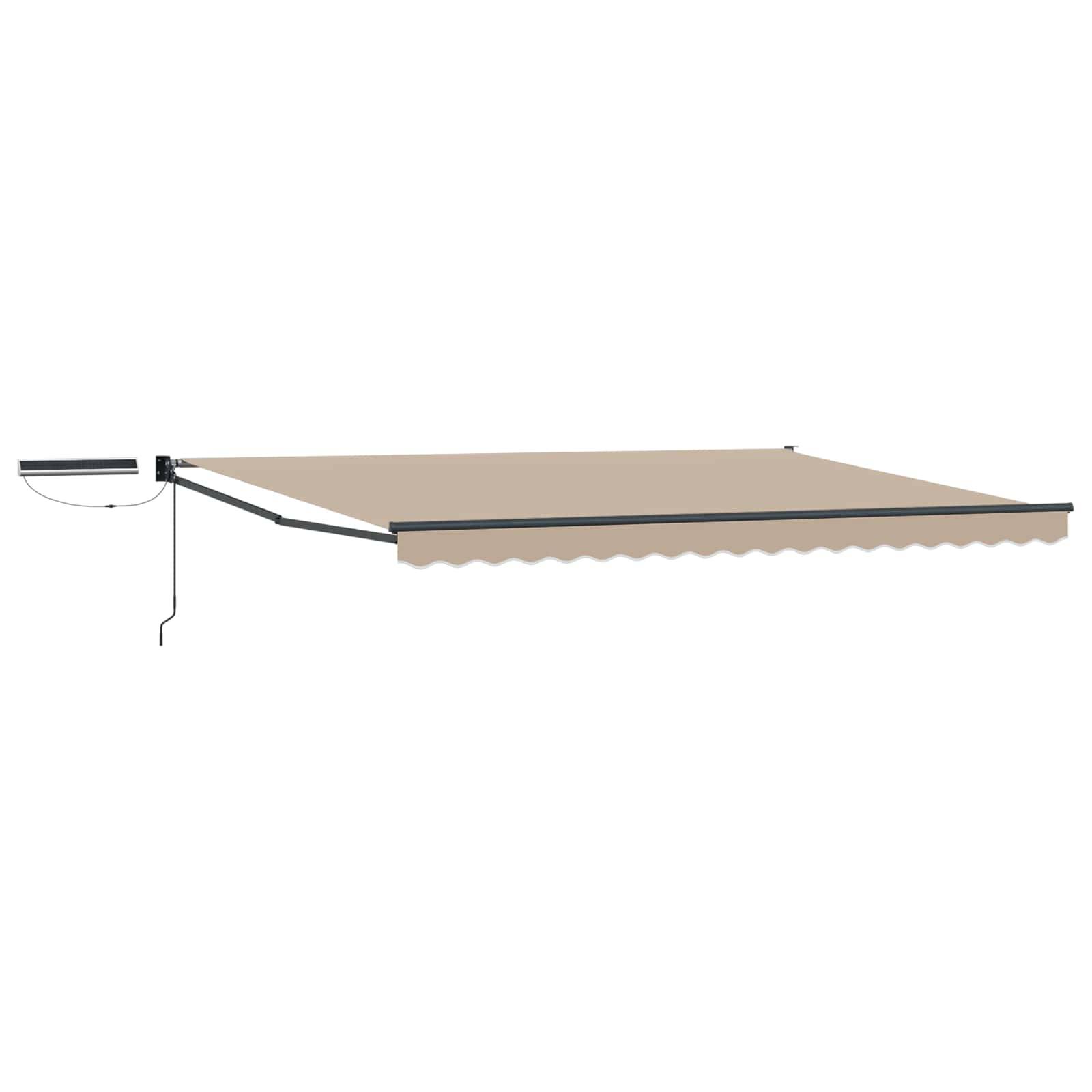 ComfortXL - Store banne électrique aluminium terrasse protection solaire Beige et anthracite 4x3m - ComfortXL Outdoor Living - Image 2
