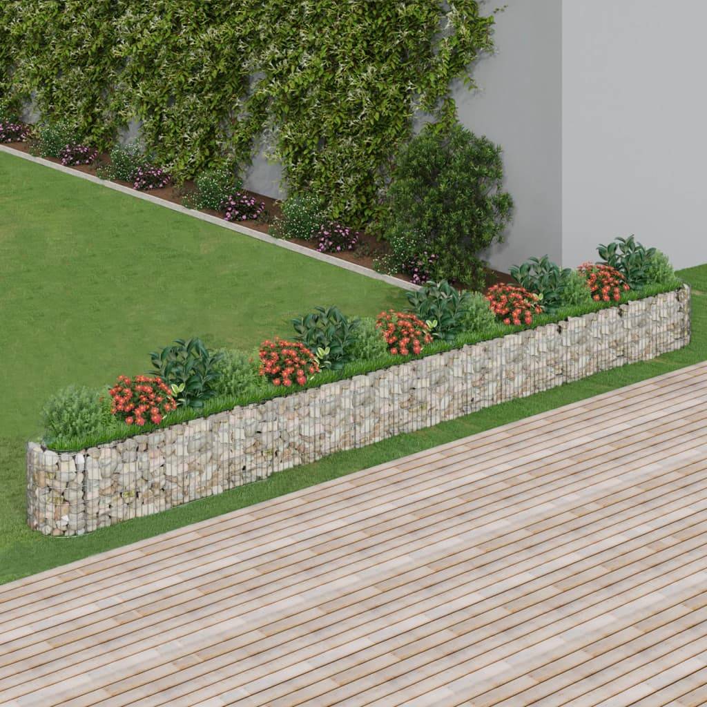Vidaxl - Lit surélevé à gabion Fer galvanisé 610x50x50 cm vidaXL 152031 - Image 1
