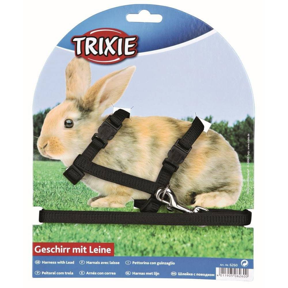 Trixie - Harnais avec laisse pour lapins. couleur aléatoire. - Image 5