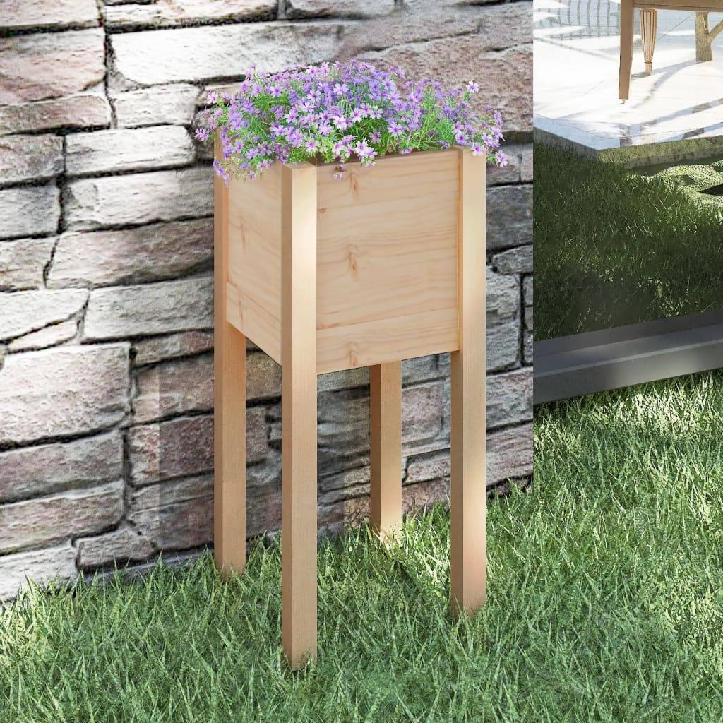 Maison Chic - Jardinière d'extérieur - Pot De Fleurs 31x31x70 cm bois de pin massif - Image 2