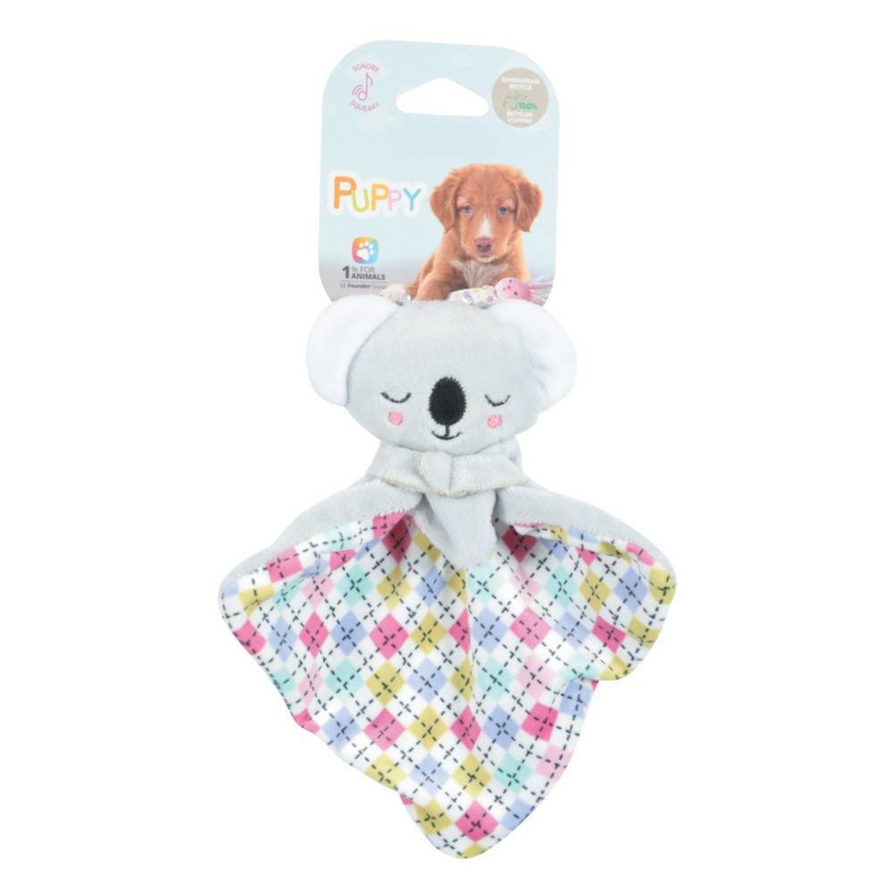 Animallparadise - animallparadise - Peluche Tiny ourson gris  doudou 18 cm jouet pour chiots - Image 2