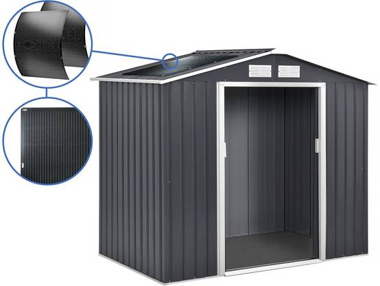 Abri De Jardin Métal - "vegas" - 4.07 M² Avec Panneaux Solaires -habitat Et Jardin - Image 1