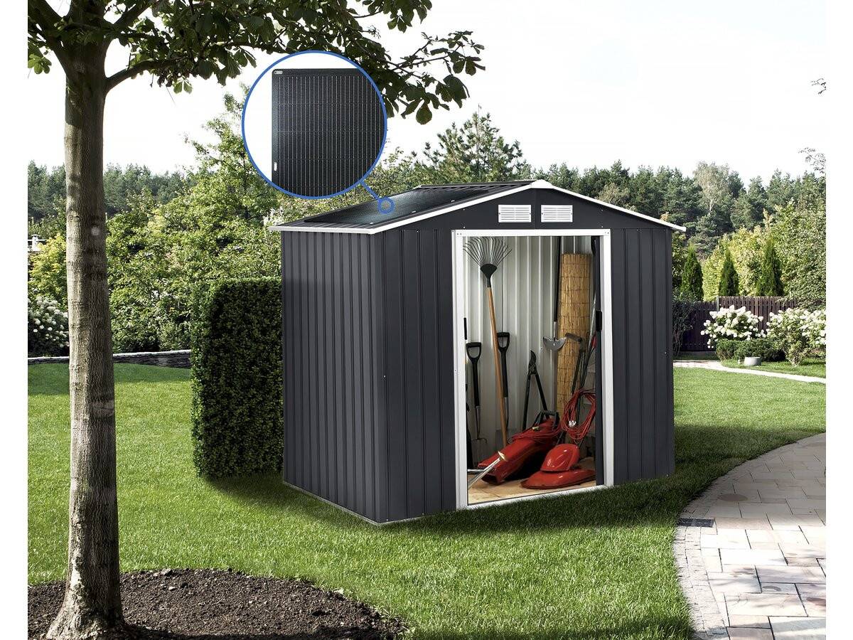 Habitat Et Jardin - Abri De Jardin Métal - "vegas" - 4.07 M² Avec Panneaux Solaires -habitat Et Jardin - Image 2