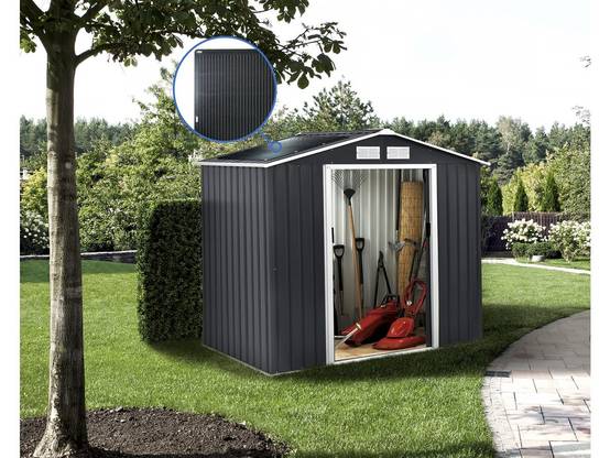Abri De Jardin Métal - "vegas" - 4.07 M² Avec Panneaux Solaires -habitat Et Jardin - Image 2