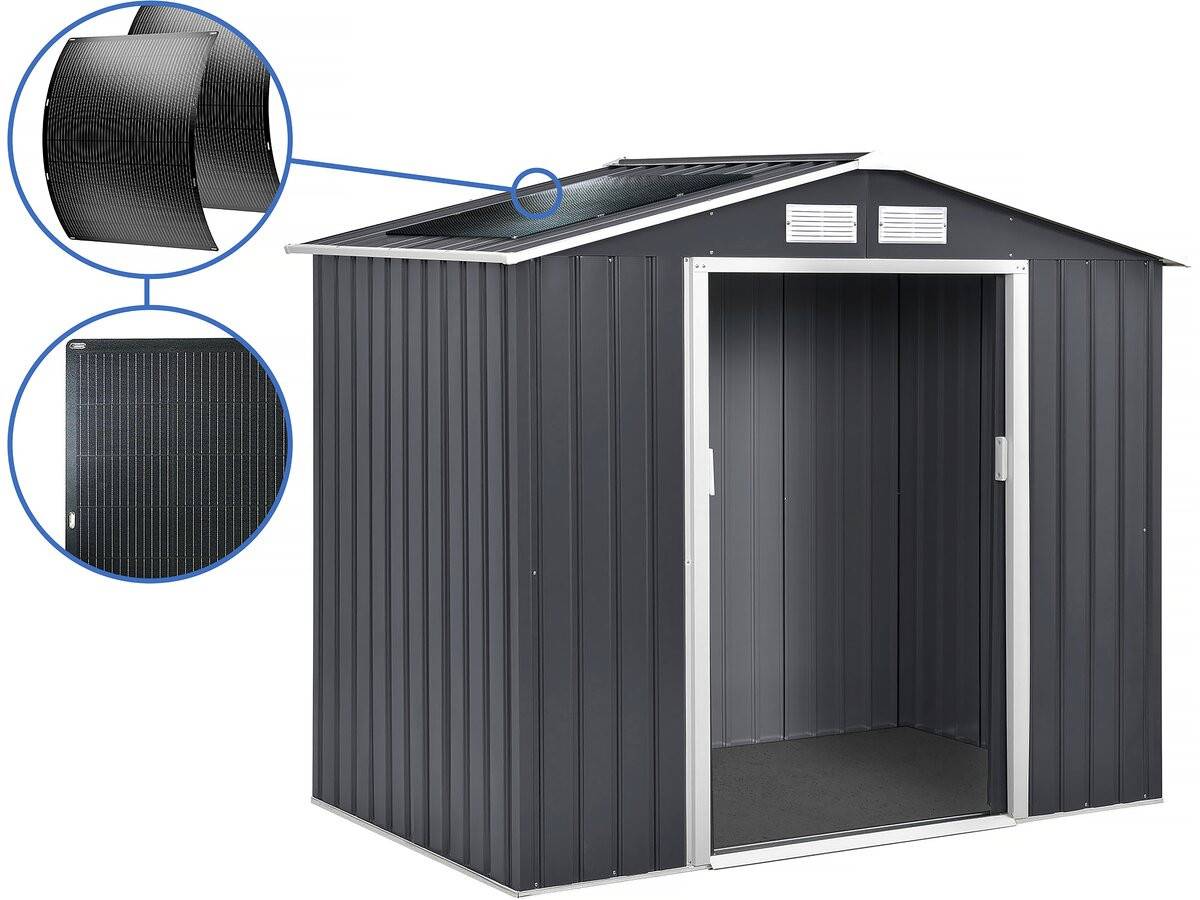 Habitat Et Jardin - Abri De Jardin Métal - "vegas" - 4.07 M² Avec Panneaux Solaires -habitat Et Jardin - Image 1