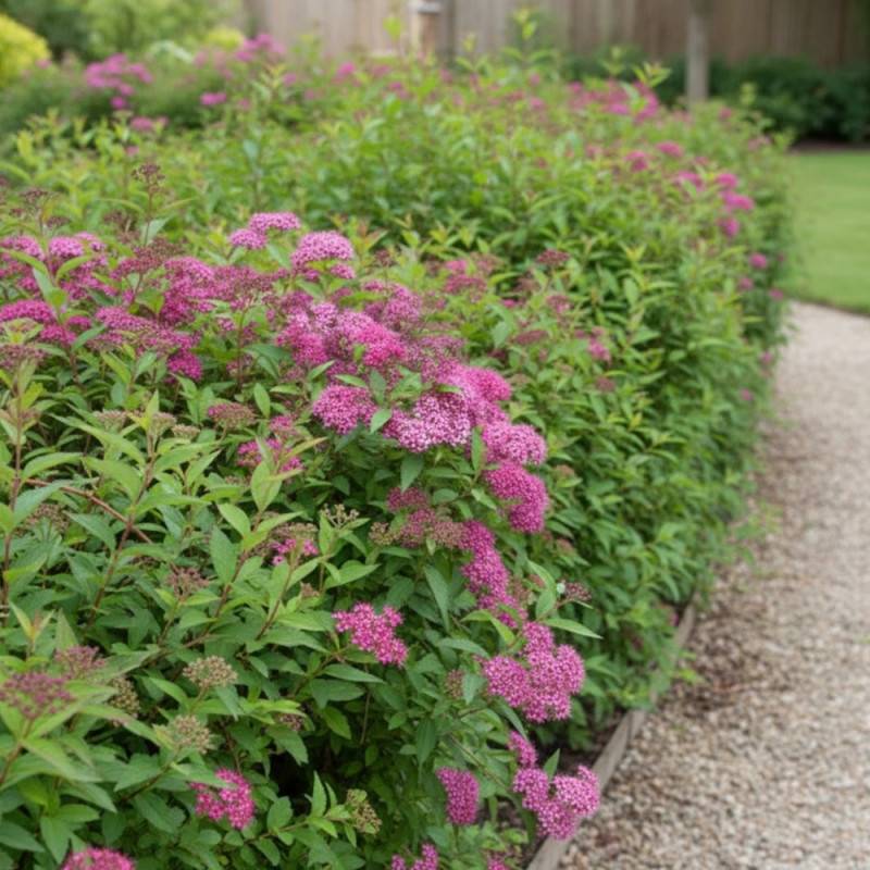 Spirée du Japon Anthony Waterer, Spiraea à fleurs Rose/ - feuillage Caduc - Pot de 3L - 20/40 cm - Image 10