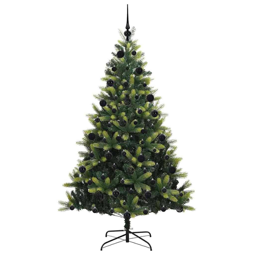 Sapin de Noël | Arbre de Noël artificiel en silicone flexible 300 LEDs 210 cm Maison Chic - Image 4