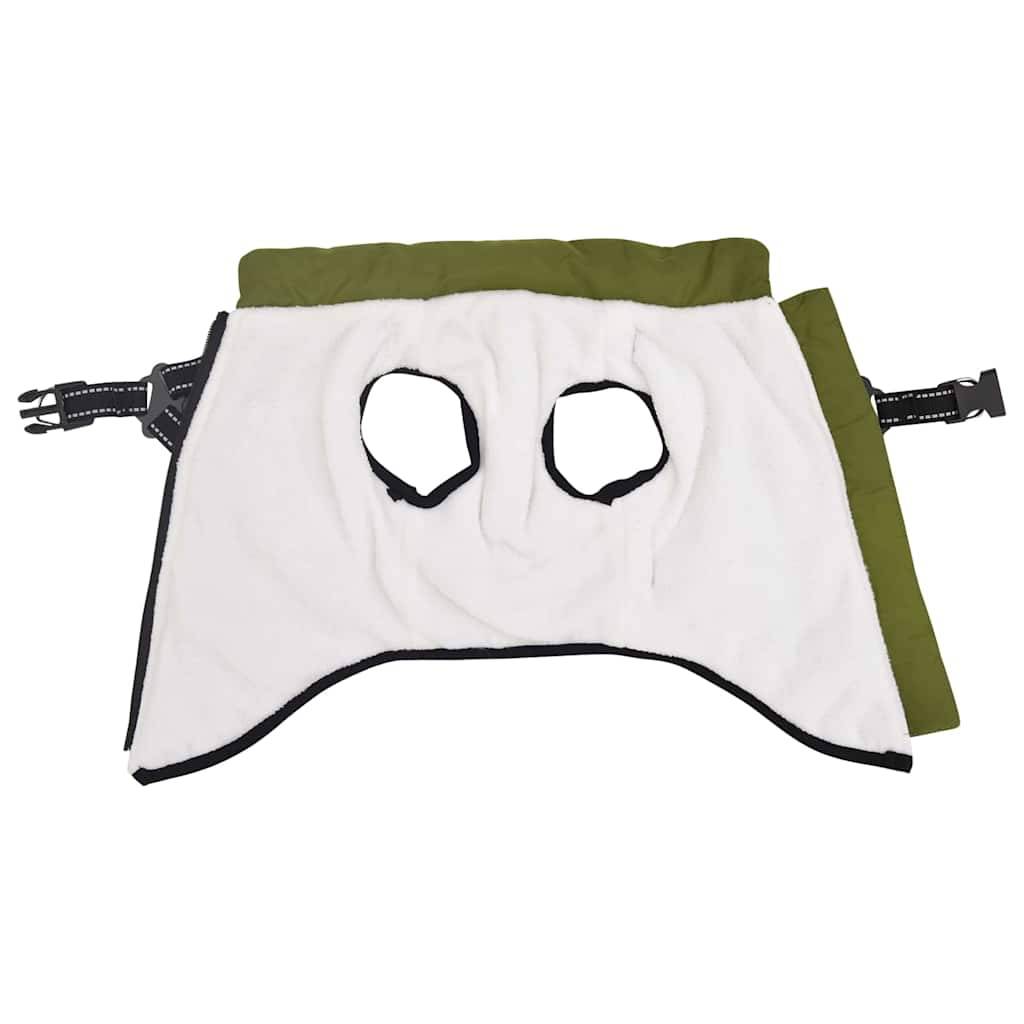 Veste Chien Extérieur Chaude Harnais Intégré Hiver S Vert Armée - ComfortXL Outdoor Living - Image 3