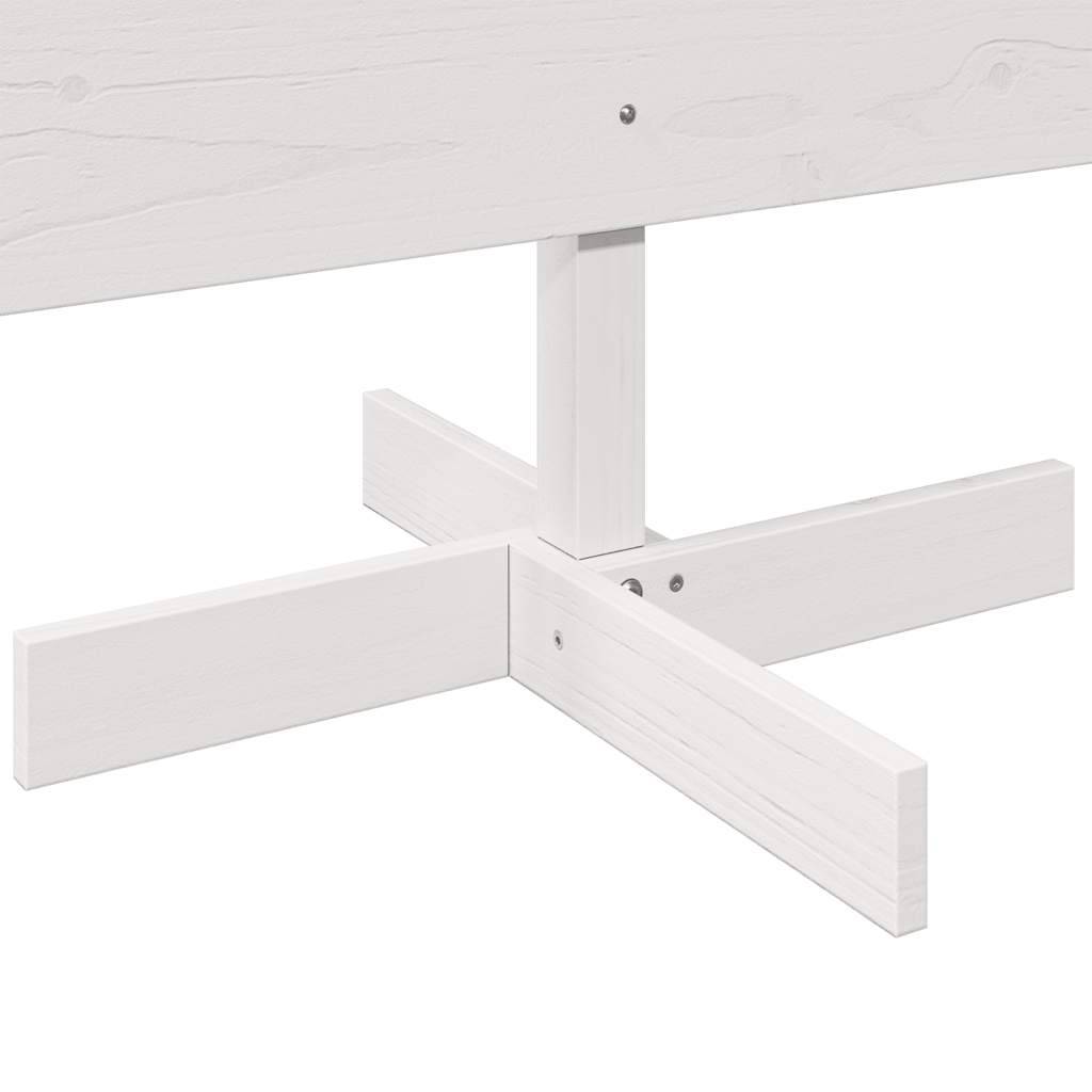Sapin de Noël | Arbre de Noël en bois pour décoration blanc 180 cm pin massif Maison Chic - Image 6