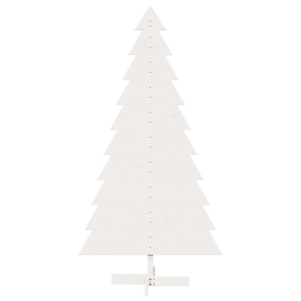 Sapin de Noël | Arbre de Noël en bois pour décoration blanc 180 cm pin massif Maison Chic - Image 3