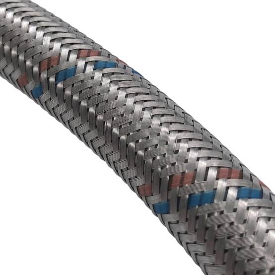 Flexible coudé Ø24mm raccordement Mâle droit 1'' - Femelle coudé 1'' Longueur 60cm - Image 2