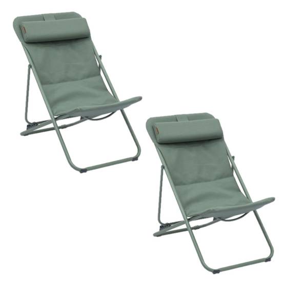 Hesperide - Lot de 2 chiliennes de jardin pliante MIRAEL - Hespéride - Image 1